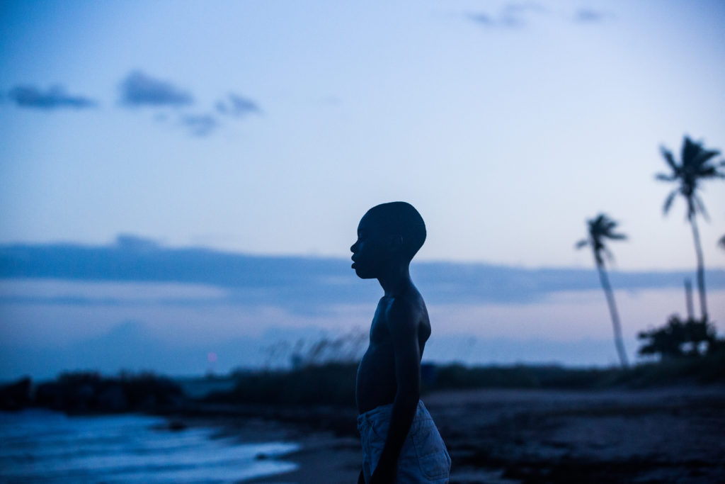 Alex Hibbert as young Chiron. (Photo Credit: David Bornfriend, courtesy of A24)