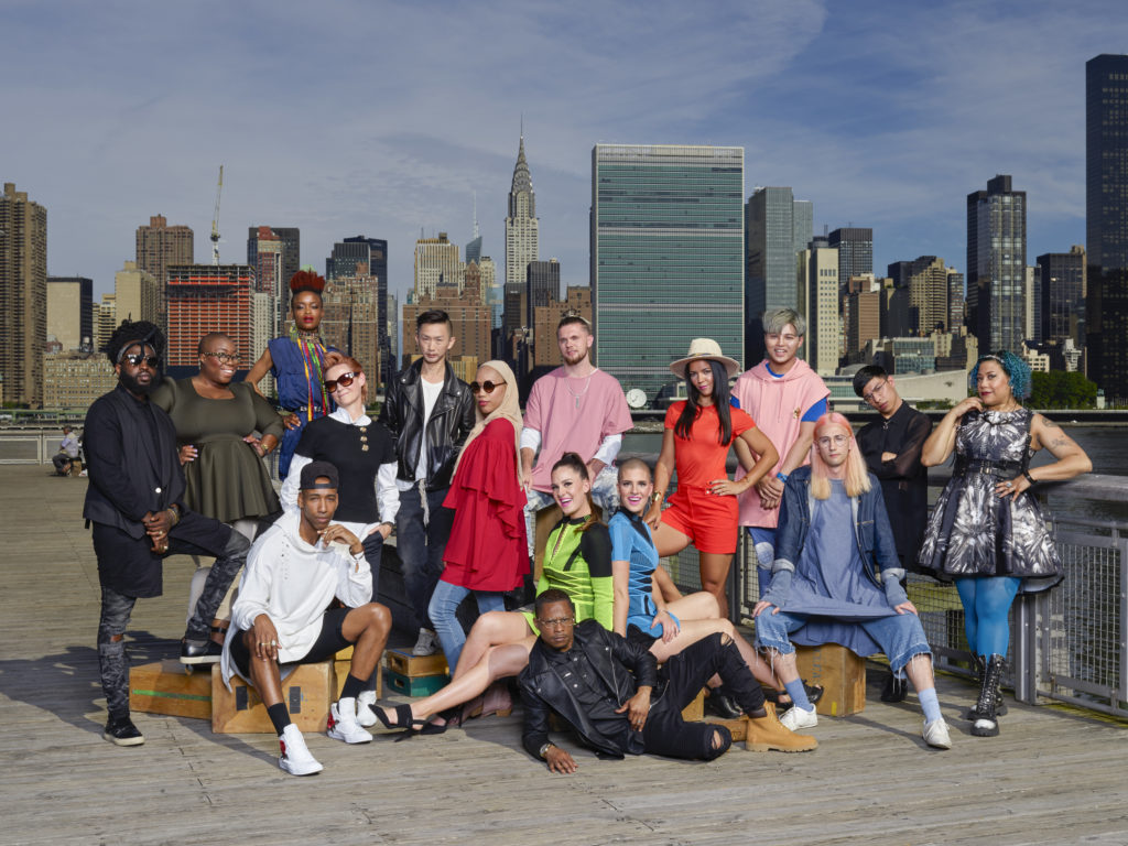 The cast of "Project Runway" season 16. (Photo Credit: Barbara Nitke.)